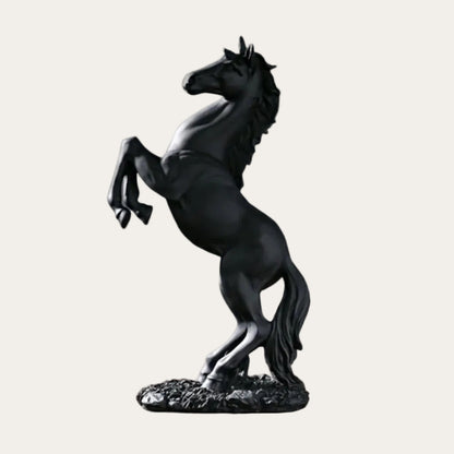 Modern Sculptural Resin Horse Accent
