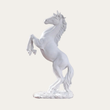 Modern Sculptural Resin Horse Accent