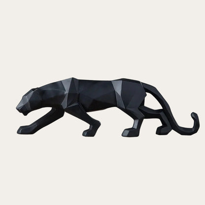 Modern Abstract Resin Panther Sculpture
