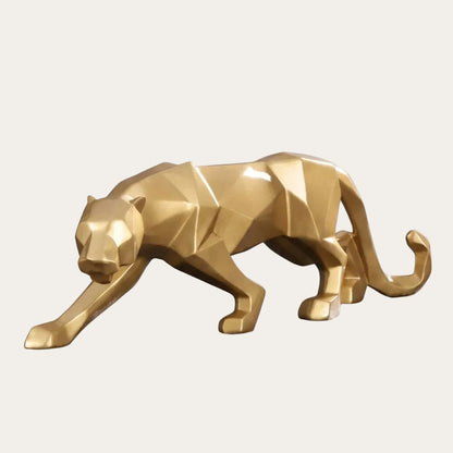 Modern Abstract Resin Panther Sculpture