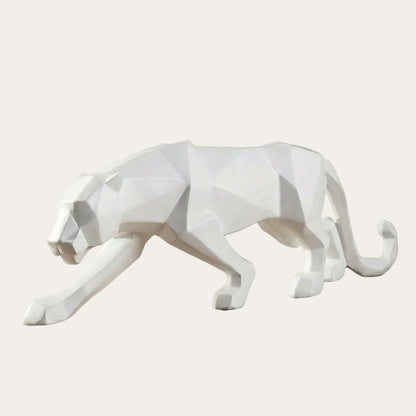 Modern Abstract Resin Panther Sculpture